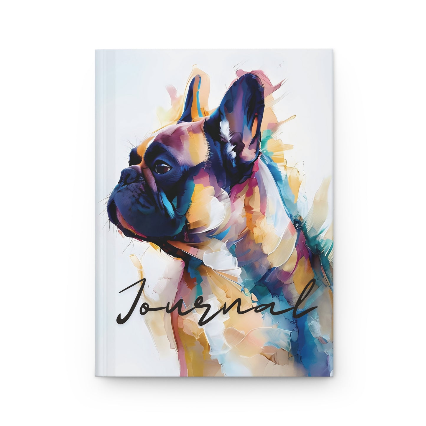 Frenchie Reflections – Watercolor Bulldog Hardcover Journal