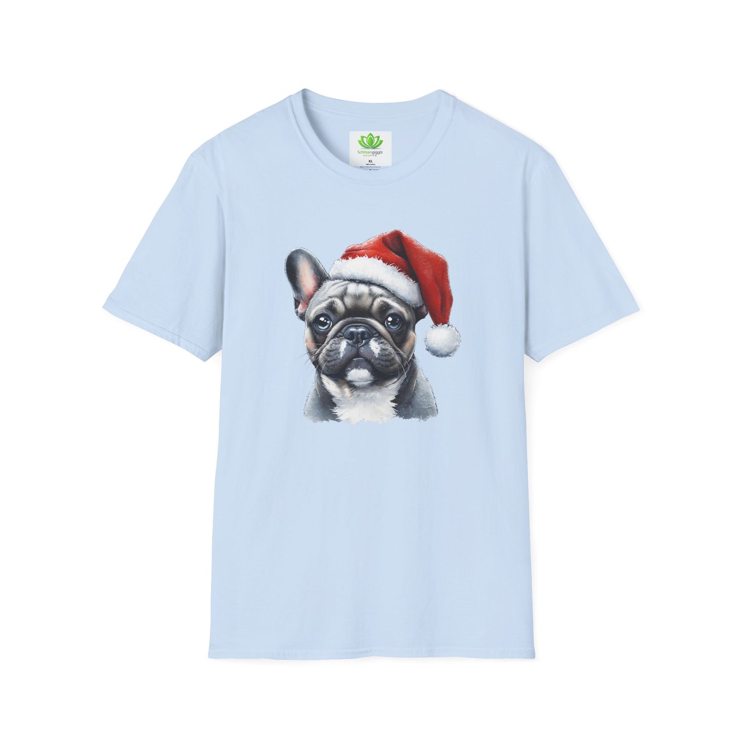 Santa Paws Frenchie Tee -  Softstyle T-Shirt