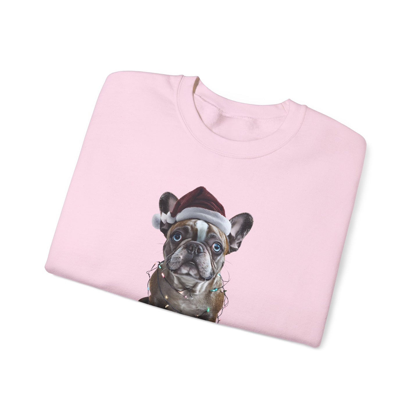 Festive Frenchie Holiday Sweatshirt -  Heavy Blend™ Crewneck