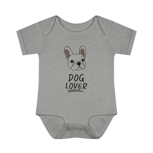 Lil' Frenchie Fan - Infant Baby Rib Bodysuit