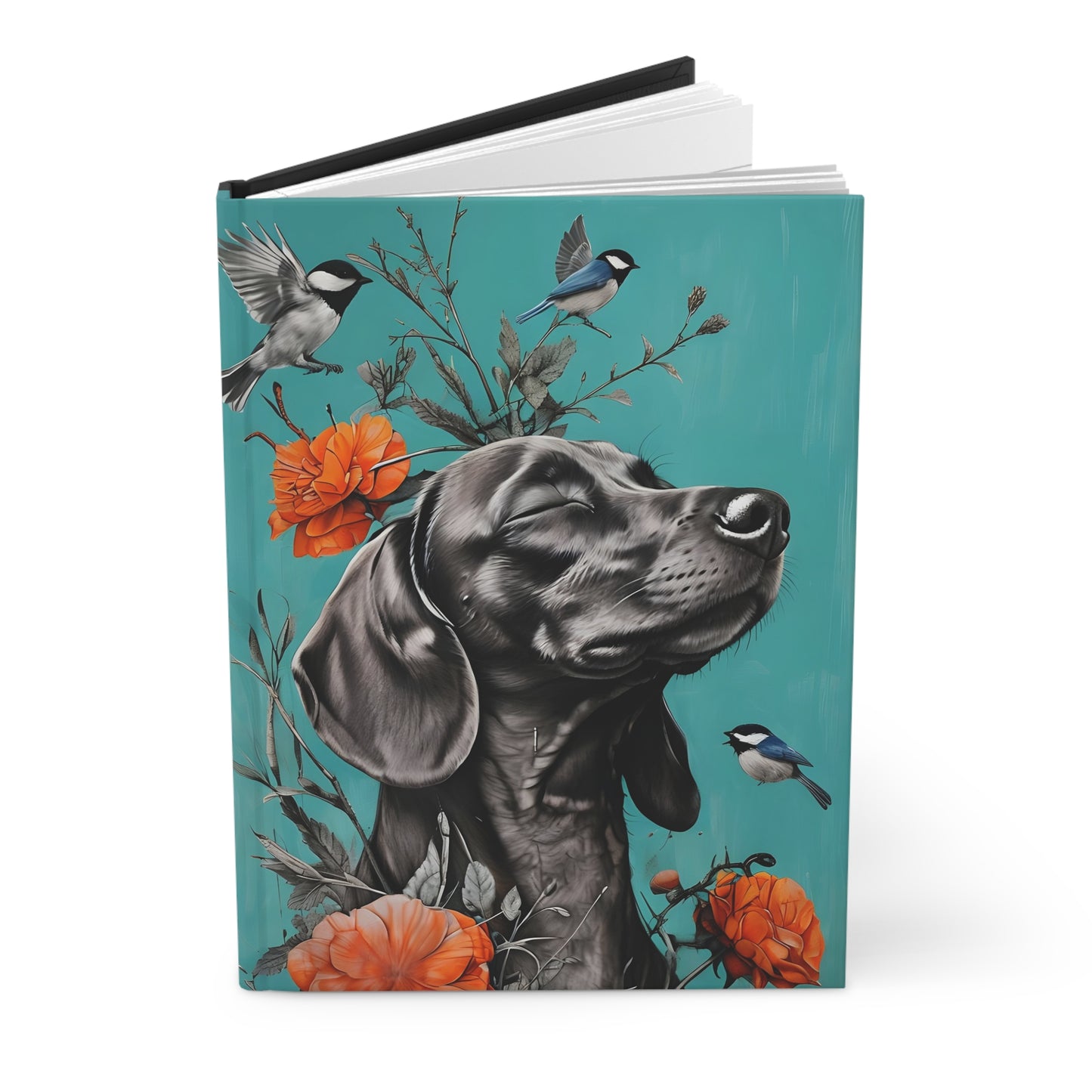 Dachshund Delight – Floral Hardcover Journal for Dog Lovers