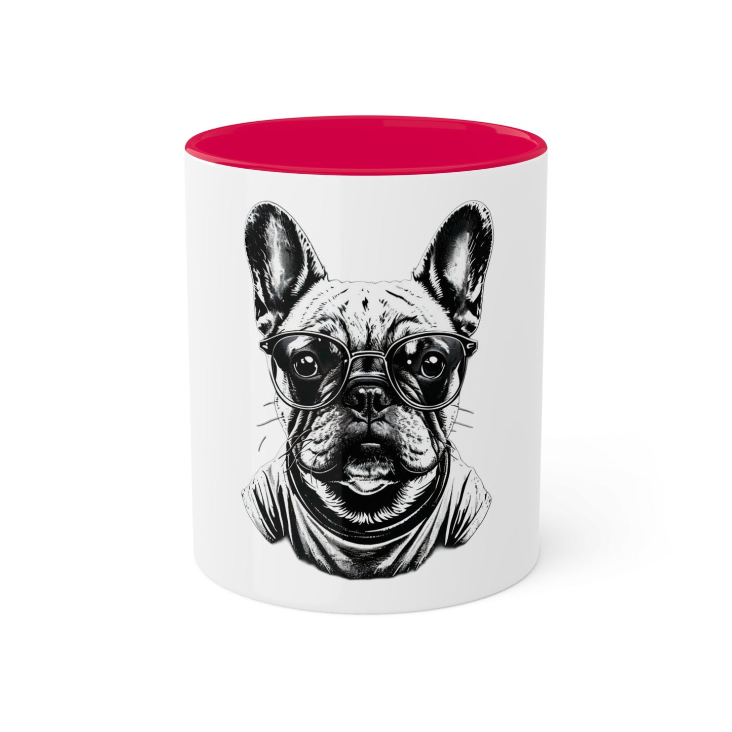 Frenchie Mug – Sip in Style and Pawsitivity! - Colorful Mugs, 11oz