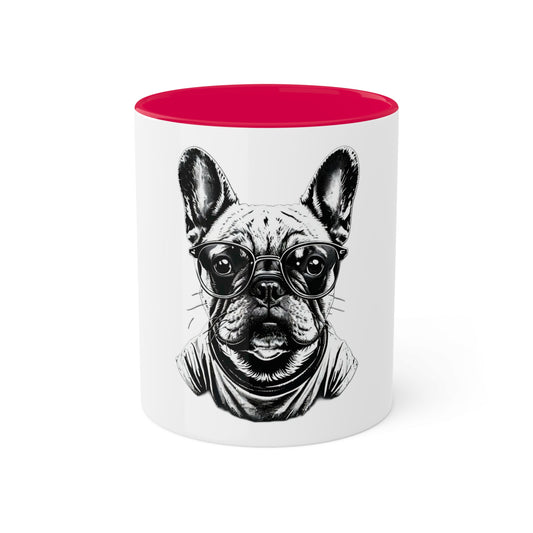 Frenchie Mug – Sip in Style and Pawsitivity! - Colorful Mugs, 11oz