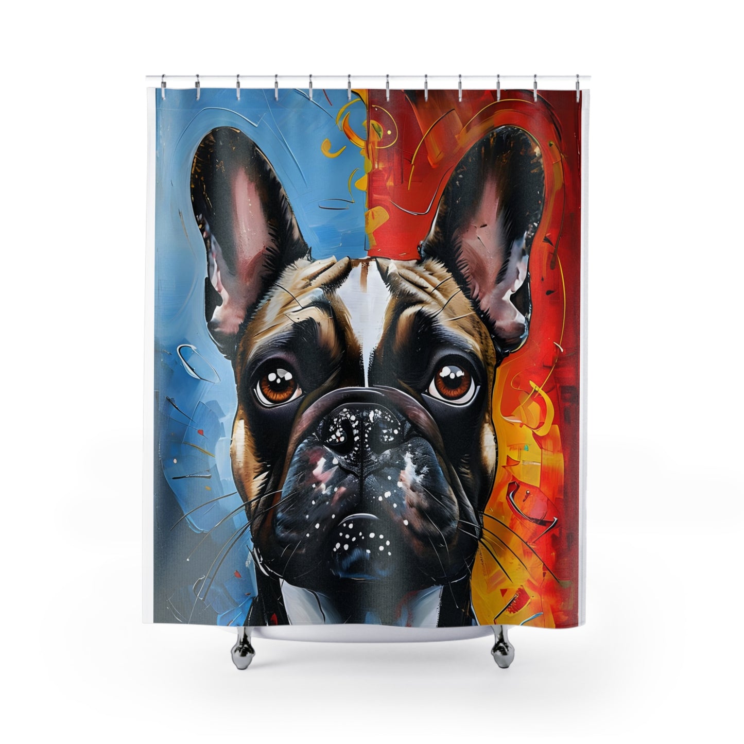 Wet Noses & Warm Showers - Frenchie Shower Curtain