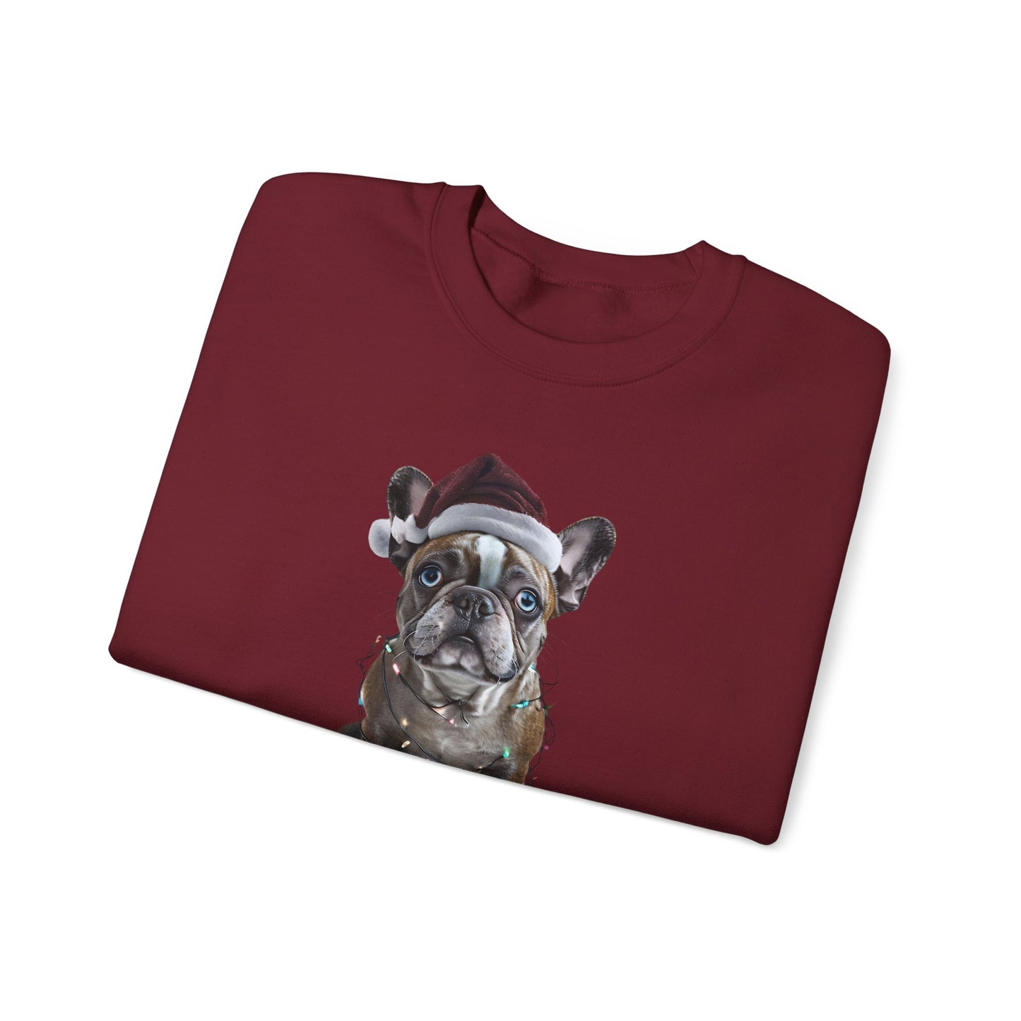 Festive Frenchie Holiday Sweatshirt -  Heavy Blend™ Crewneck