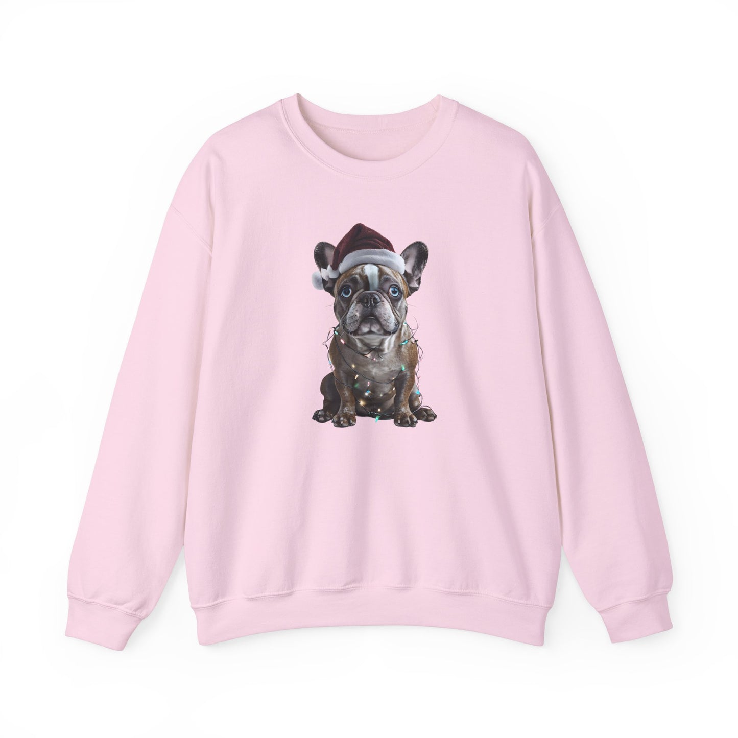 Festive Frenchie Holiday Sweatshirt -  Heavy Blend™ Crewneck