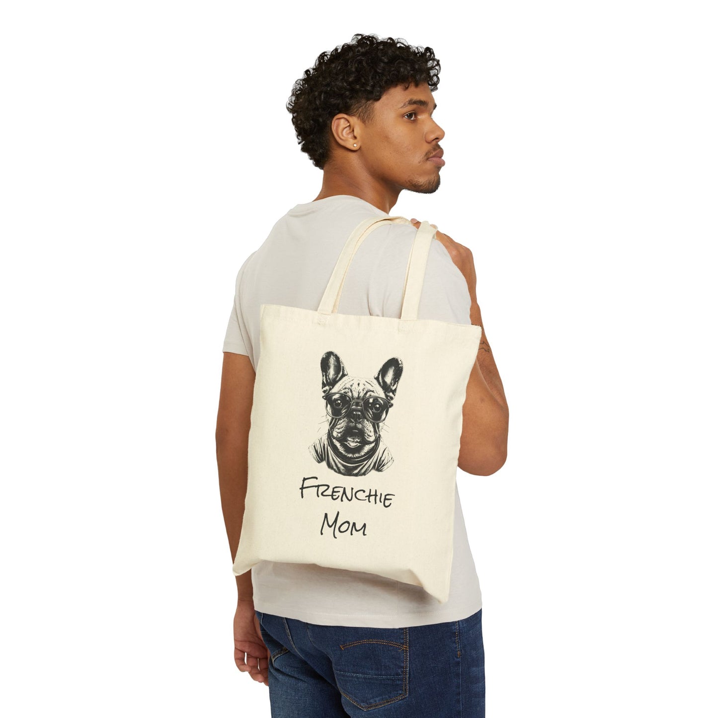 Tote-ally Obsessed with My Frenchie - Cotton Canvas Tote Bag