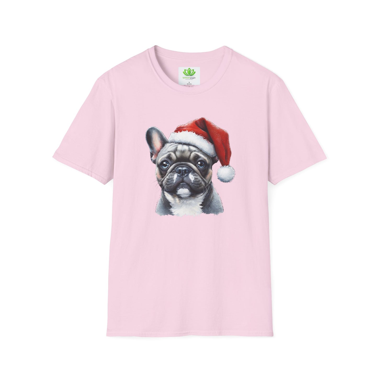 Santa Paws Frenchie Tee -  Softstyle T-Shirt