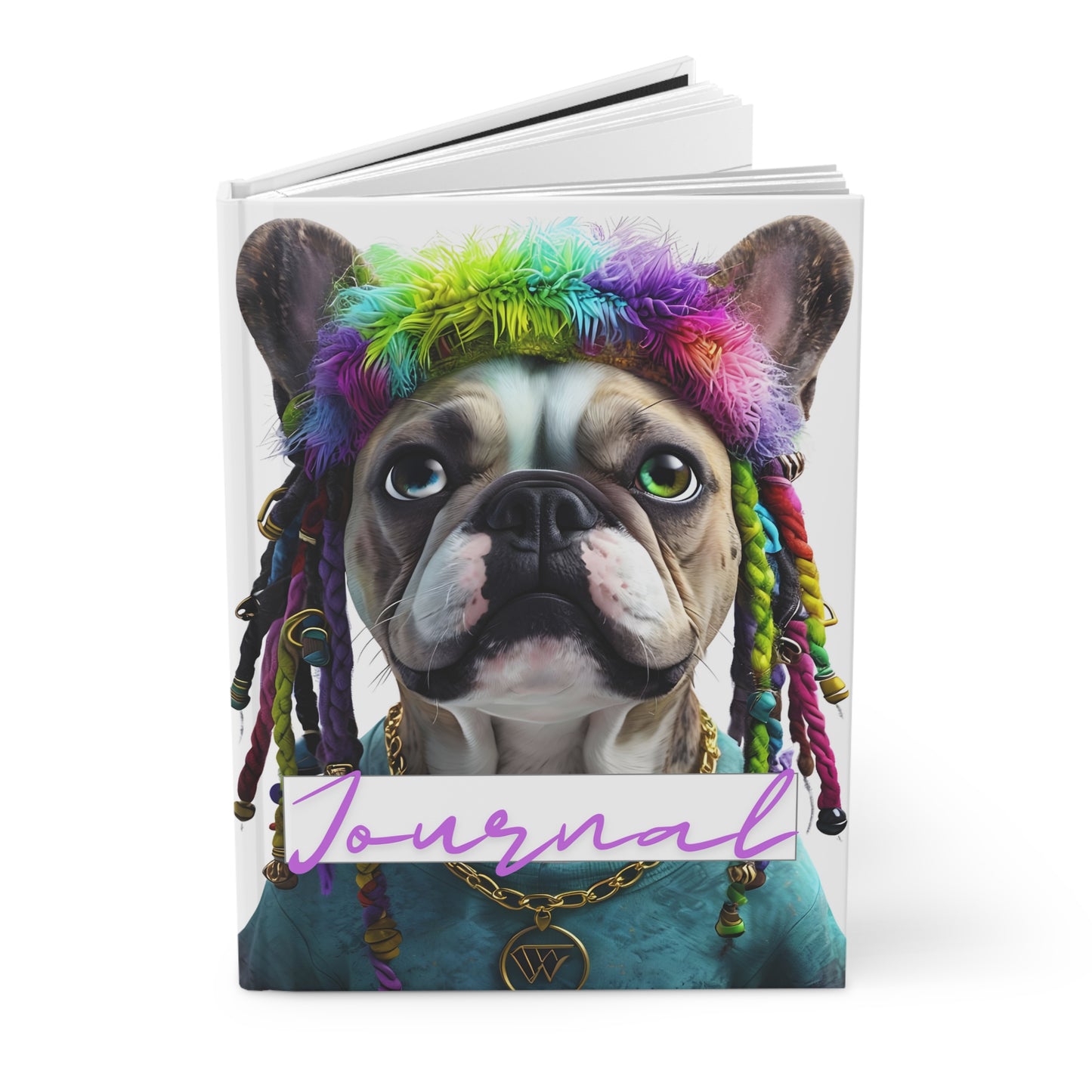 Funky Frenchie Vibes – A Hardcover Journal with Paw-sonality!