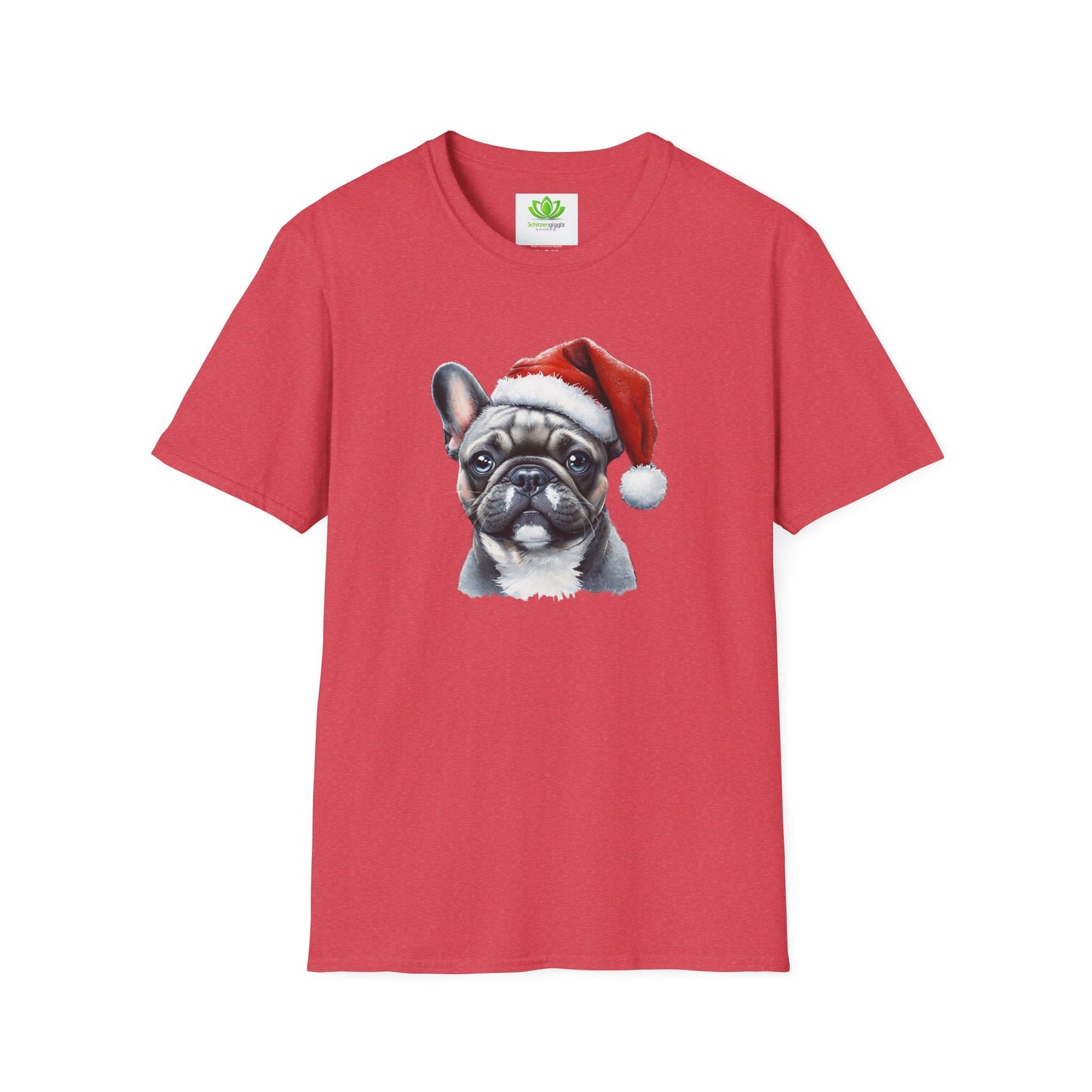 Santa Paws Frenchie Tee -  Softstyle T-Shirt