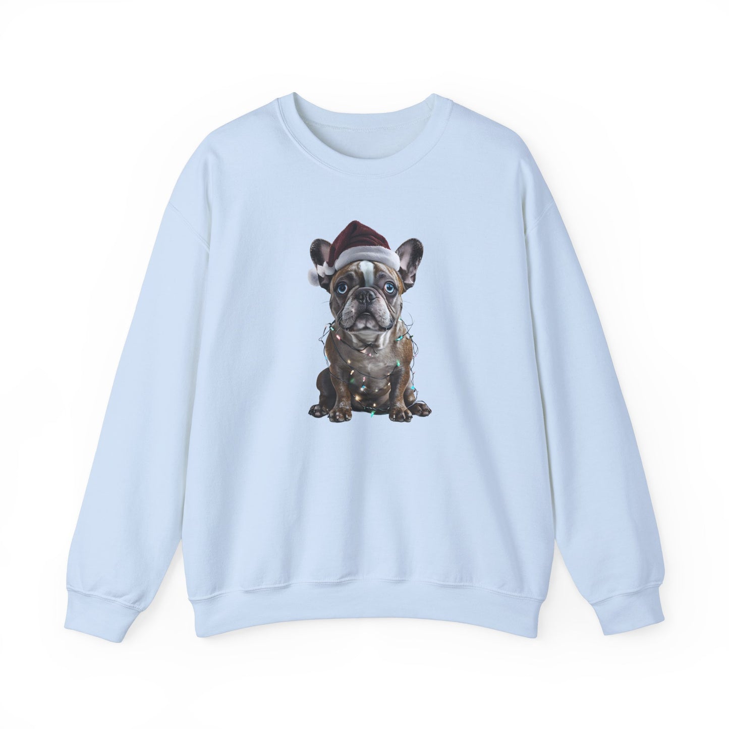 Festive Frenchie Holiday Sweatshirt -  Heavy Blend™ Crewneck