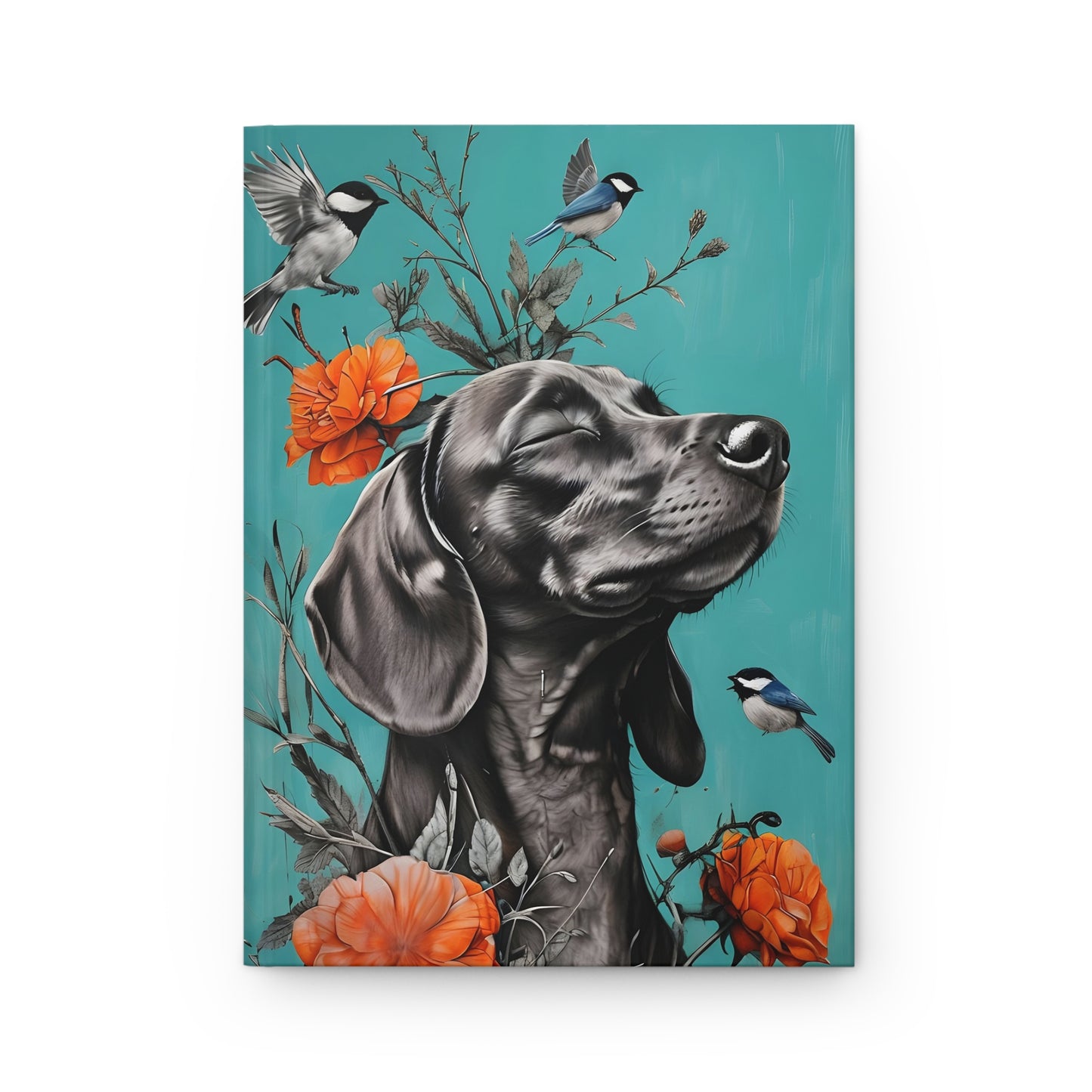 Dachshund Delight – Floral Hardcover Journal for Dog Lovers