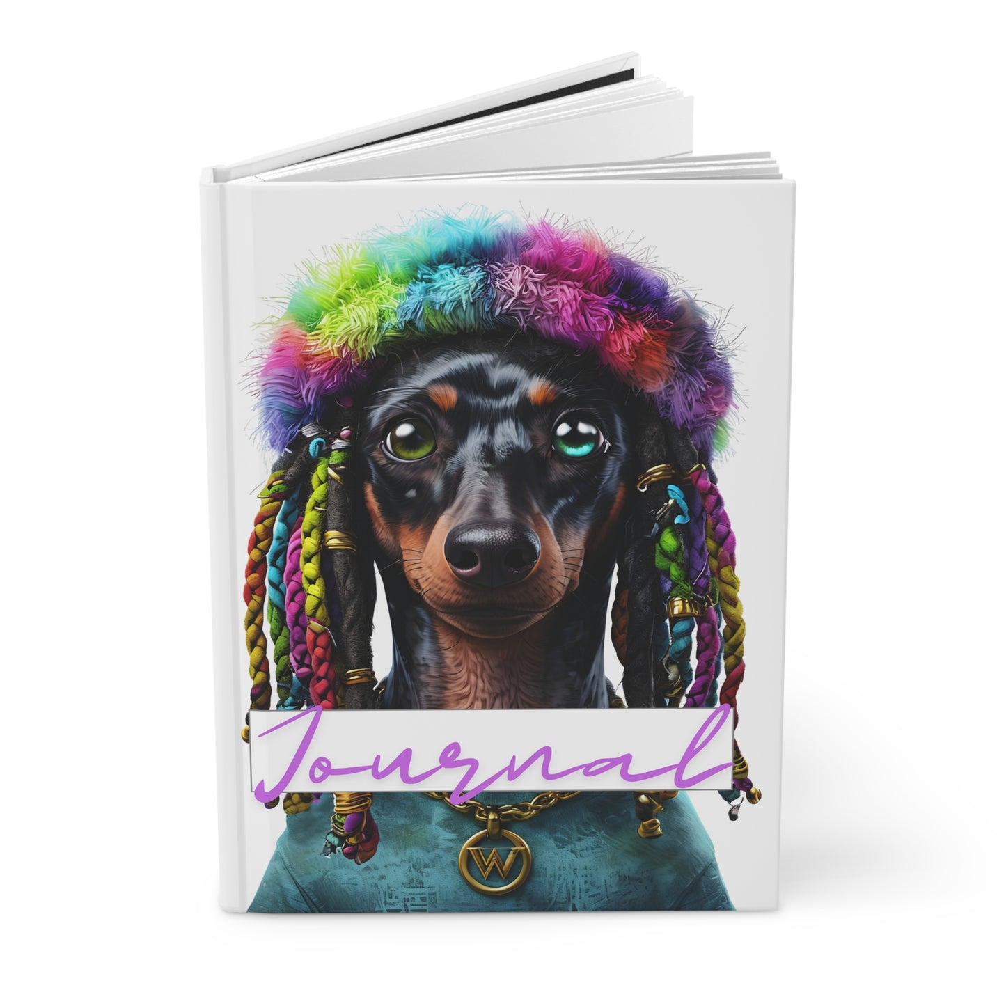 Doxie Delight – A Hardcover Journal with Groovy Dachshund Vibes!