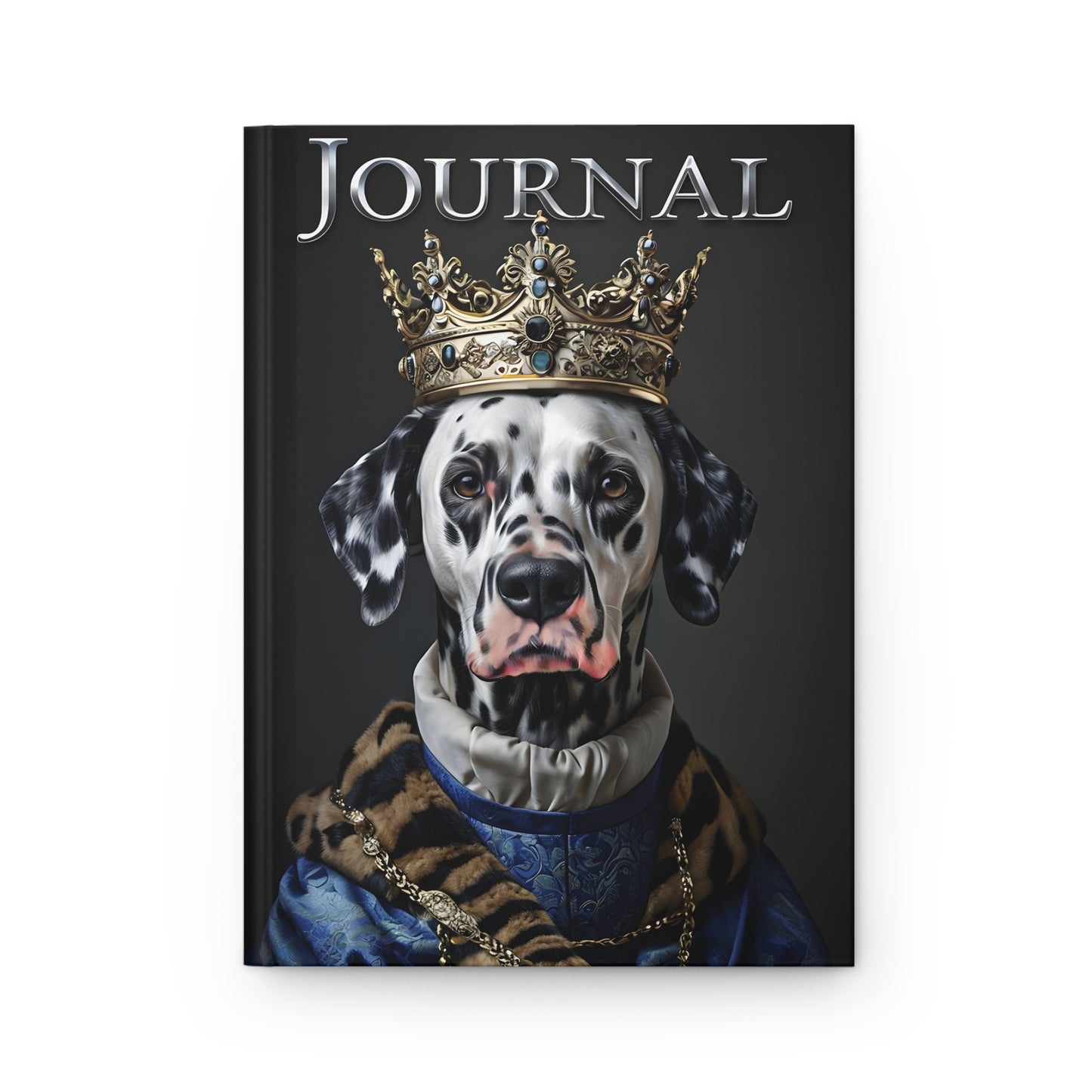 Regal Dalmatian Hardcover Journal – Unique Royal Dog Design for Canine Lovers