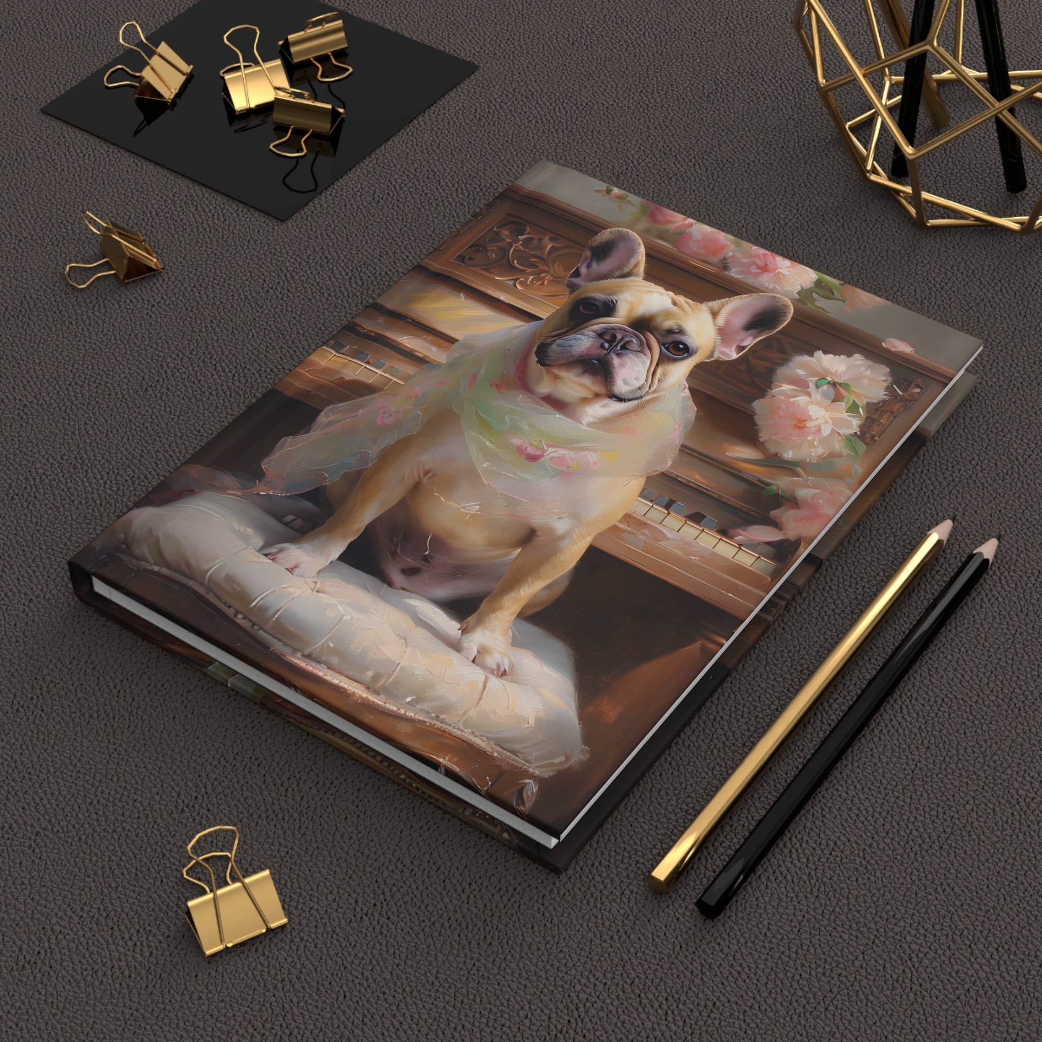 Frenchie Elegance – Hardcover Journal for Refined Reflections