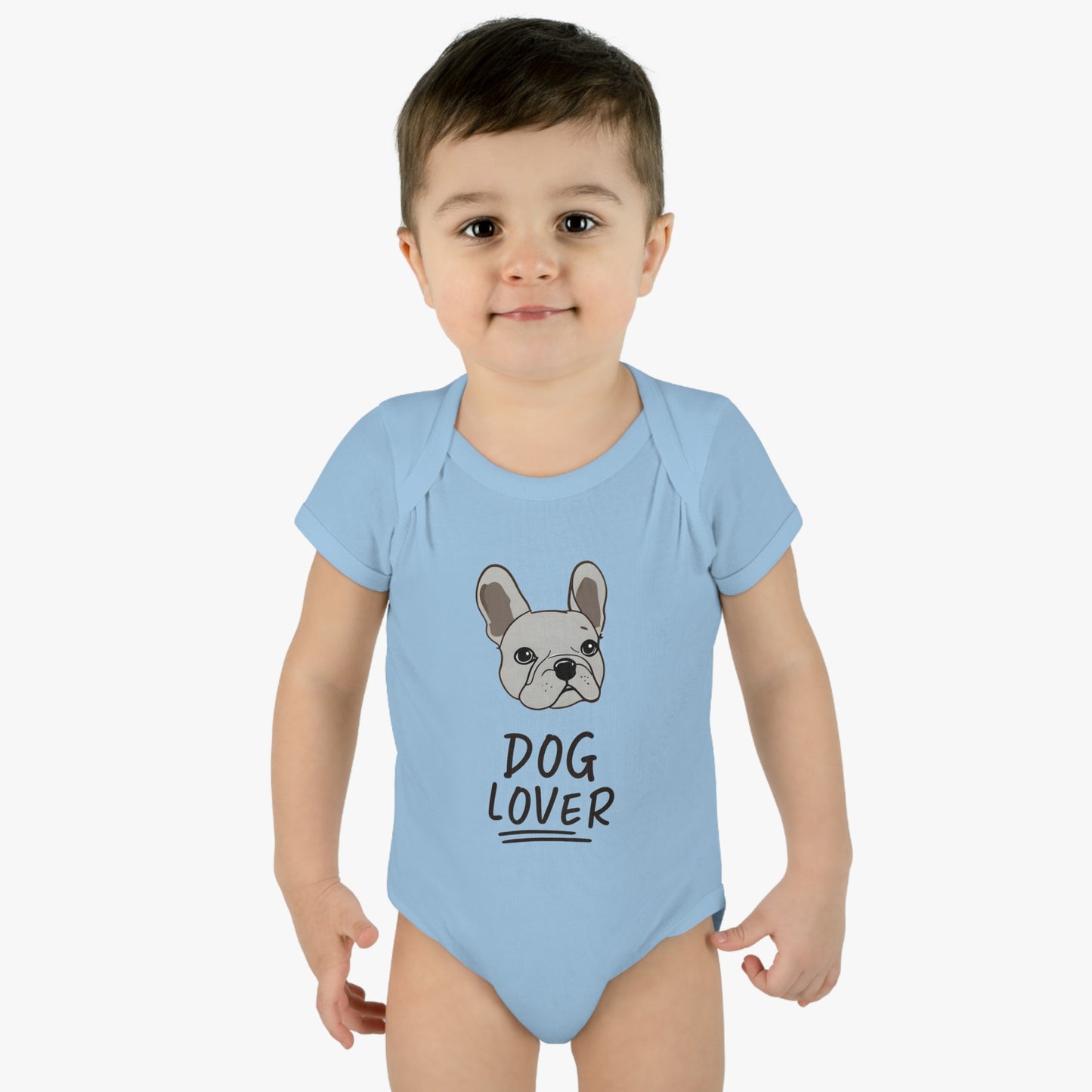 Lil' Frenchie Fan - Infant Baby Rib Bodysuit