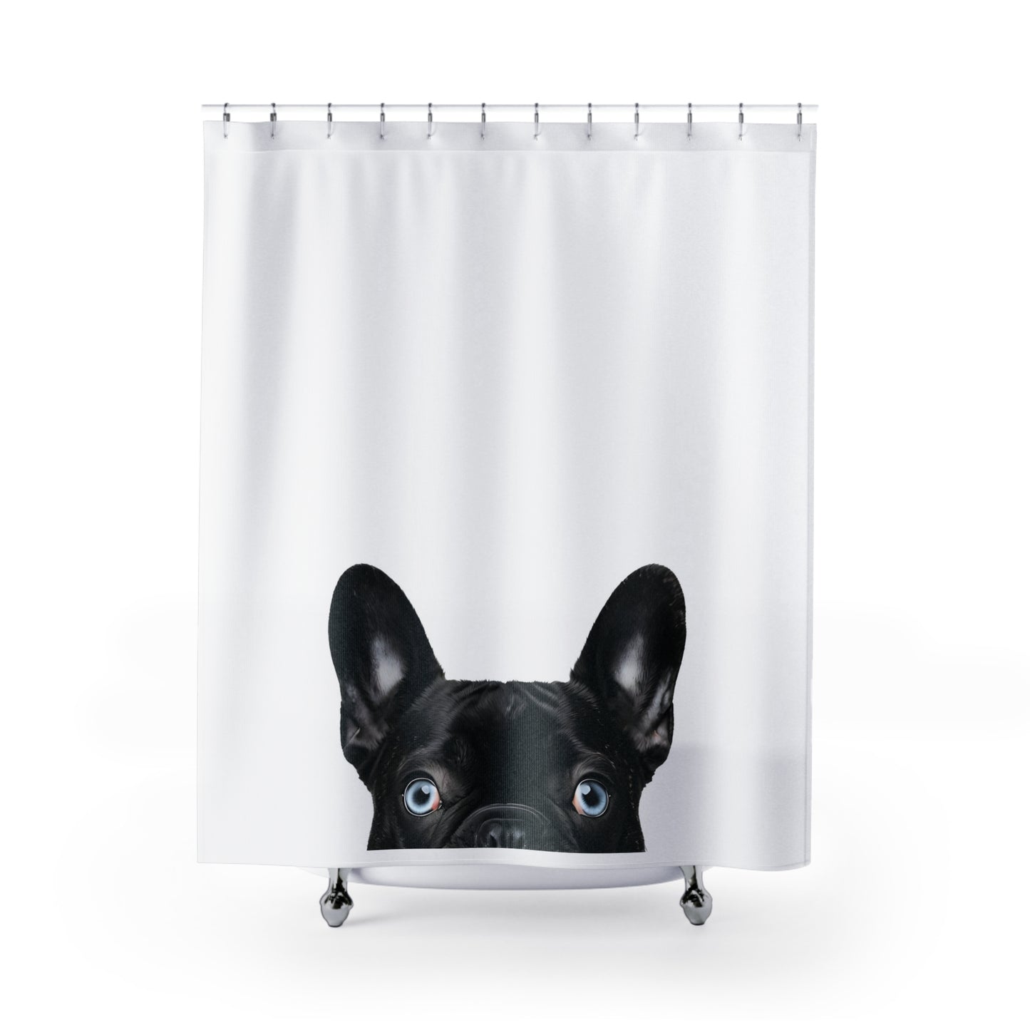 Bubbles, Bulldogs, and Bliss - Frenchie Shower Curtain