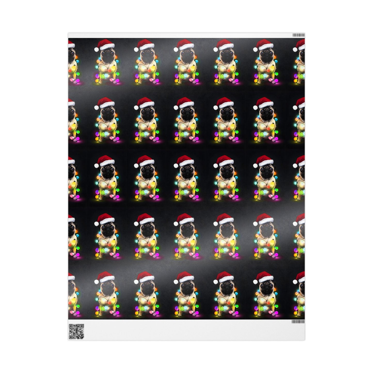 Pug Festive Wrap - Jolly Paws Edition! Wrapping Papers