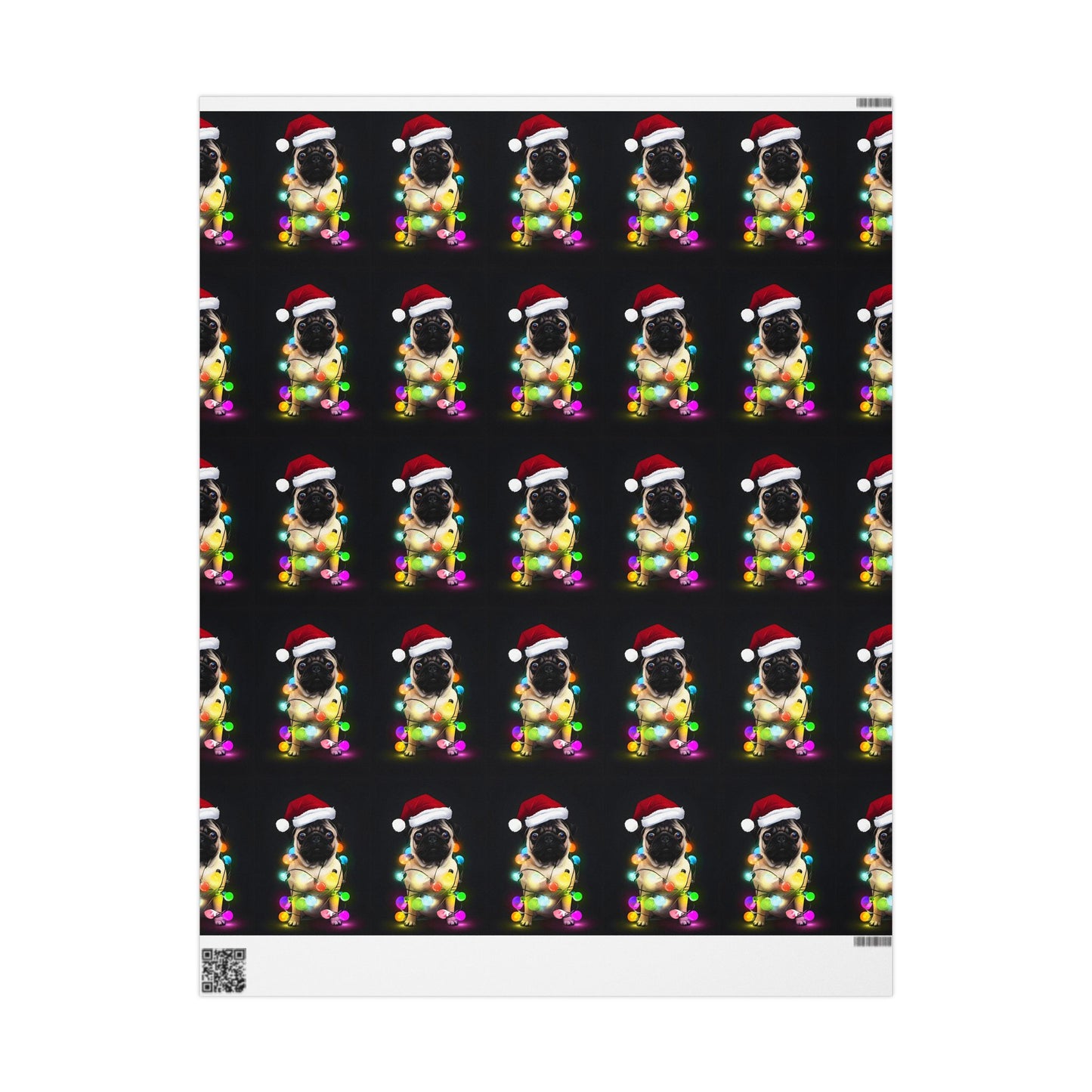 Pug Festive Wrap - Jolly Paws Edition! Wrapping Papers