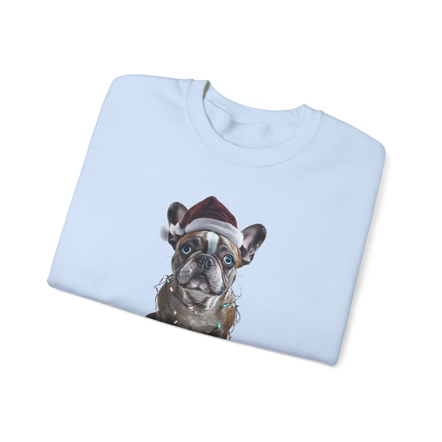 Festive Frenchie Holiday Sweatshirt -  Heavy Blend™ Crewneck