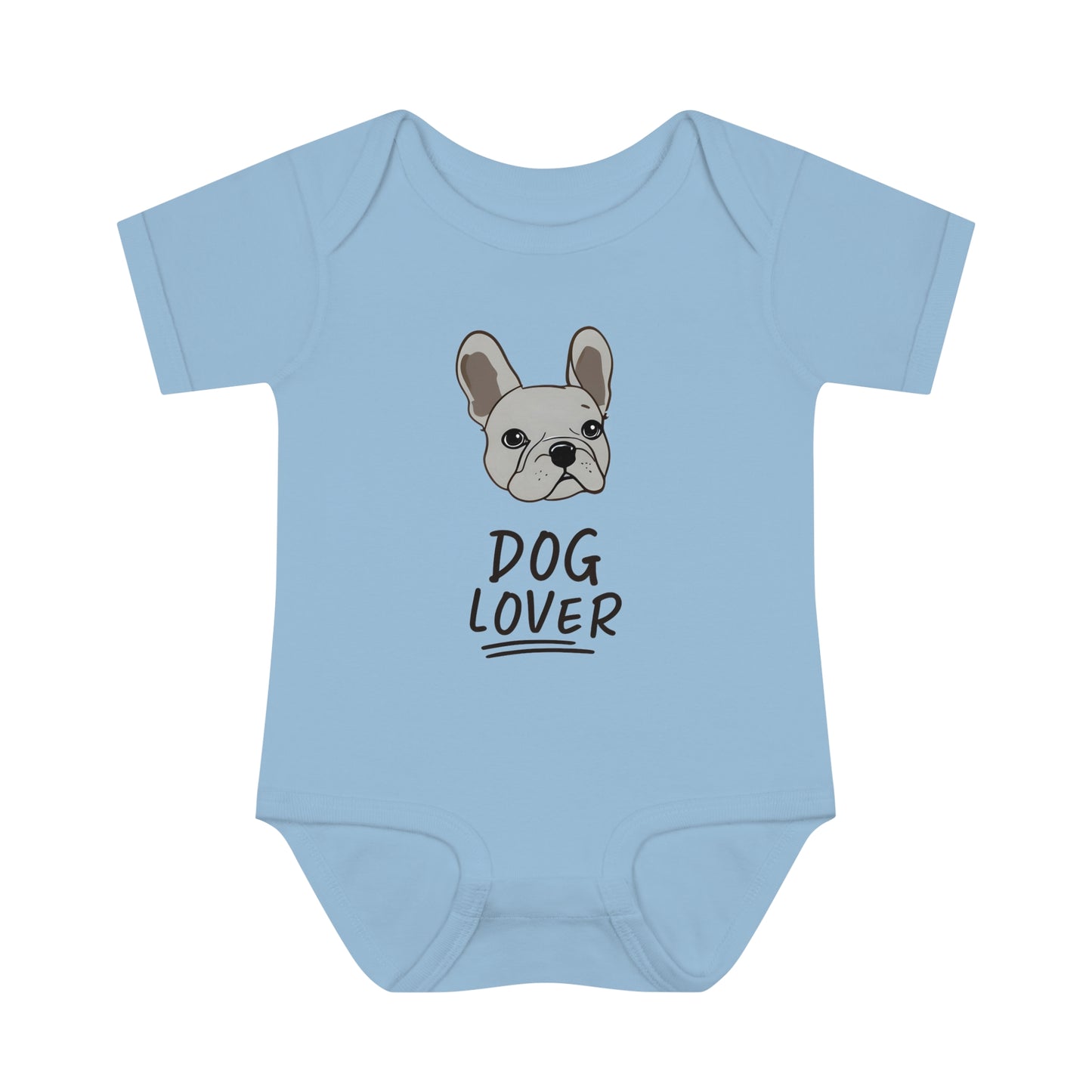 Lil' Frenchie Fan - Infant Baby Rib Bodysuit