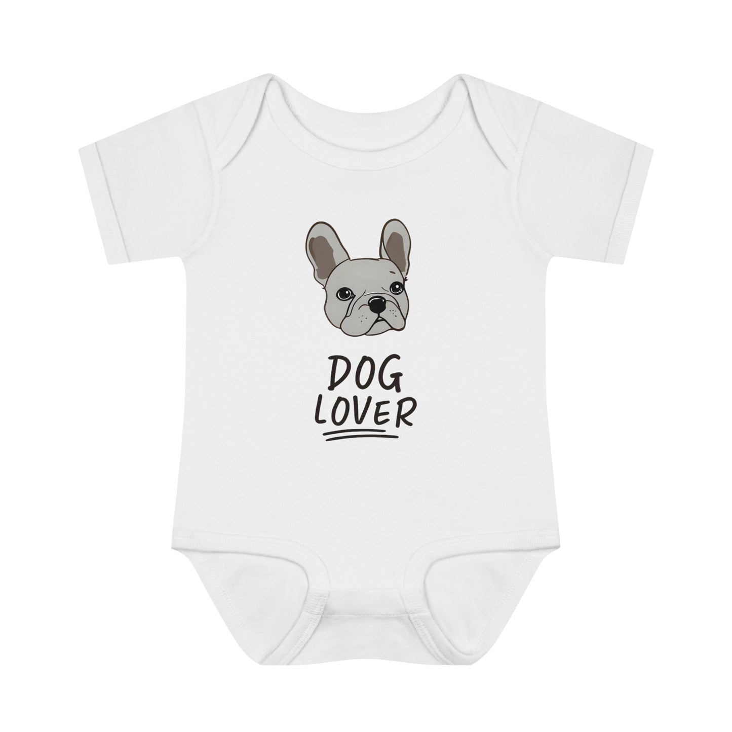 Lil' Frenchie Fan - Infant Baby Rib Bodysuit