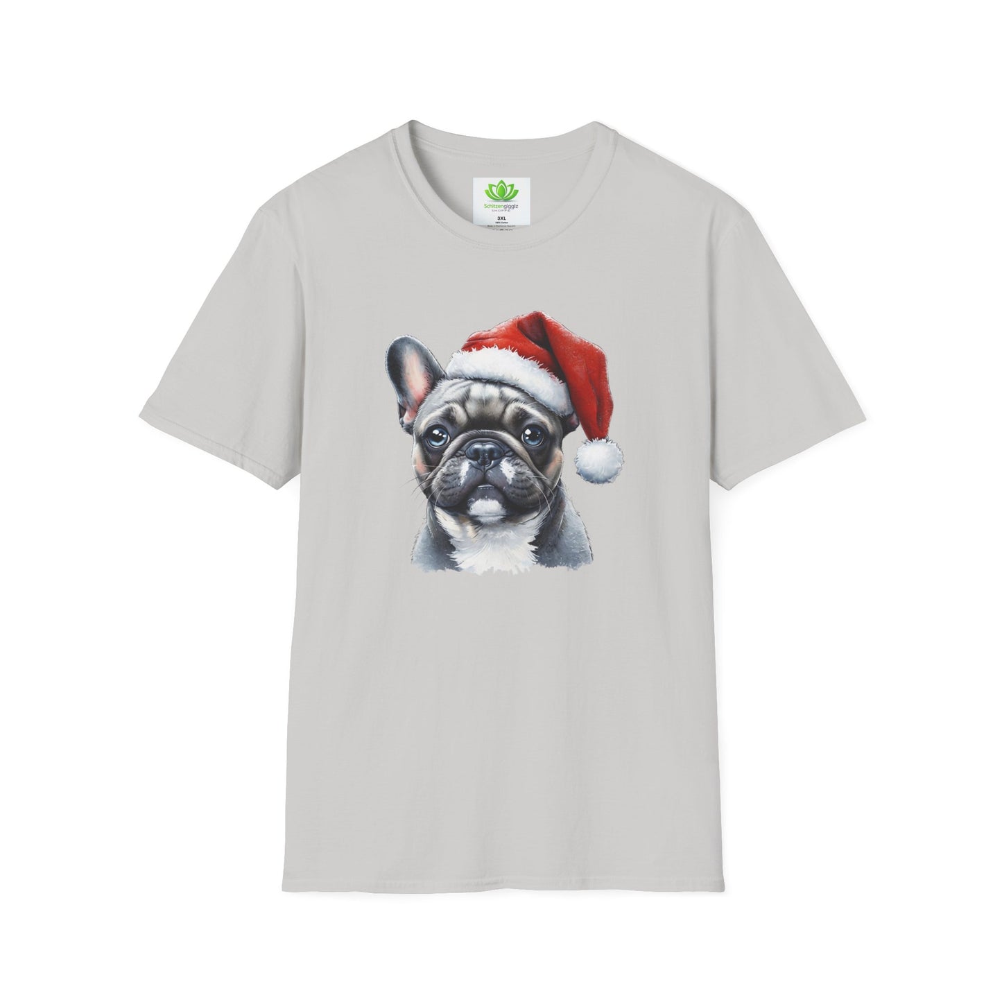 Santa Paws Frenchie Tee -  Softstyle T-Shirt